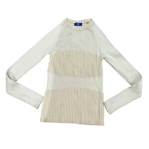 Ifik Official Beige Knit Sweater Long Sleeve Size Medium